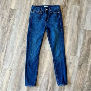 Good American Good Legs Size 6 28 Skinny Jeans Dark Wash Stretchy